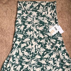 NWT LulaRoe Bird Maxi skirt.